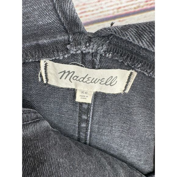 Madewell Skinny Overalls Womens XS Black Lunar Wash Stretch Denim - Picture 8 of 12